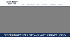 Desktop Screenshot of johnmanicpa.com